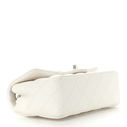 Chanel Lambskin Quilted Mini Rectangular Flap White 4 of 11