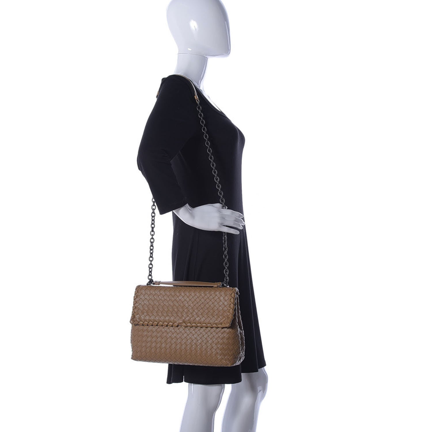 Bottega Veneta Nappa Intrecciato Large Olimpia Bag Camel 2 of 13