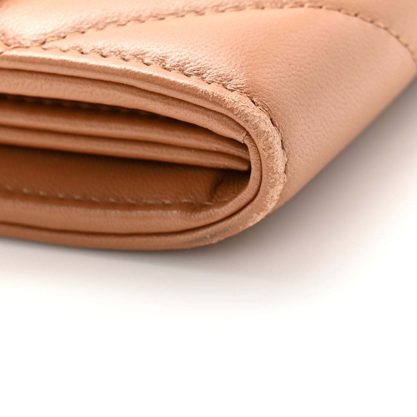 Lambskin Quilted Chanel 19 Flap Wallet Brown