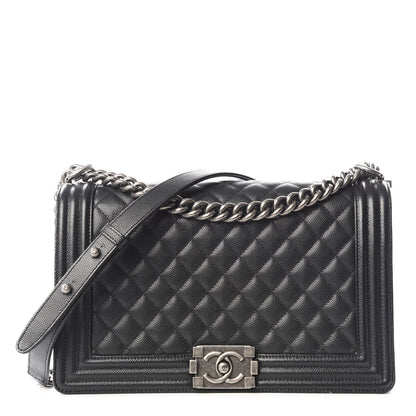 Chanel Caviar Quilted New Medium Boy Flap Black 1 of 9