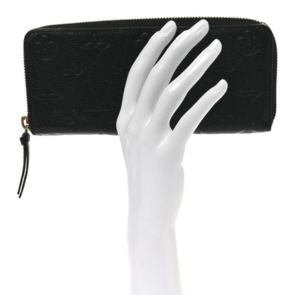 Louis Vuitton Empreinte Clemence Wallet Black 2 of 8