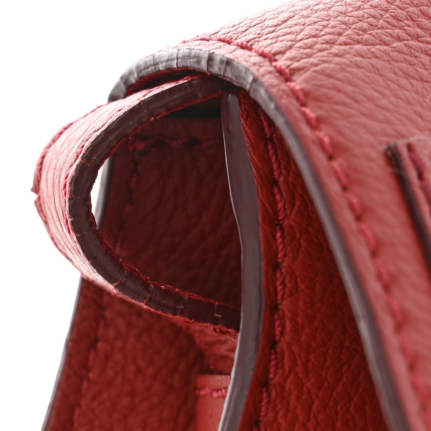 Calfskin Mini Marcie Round Crossbody Bag Red