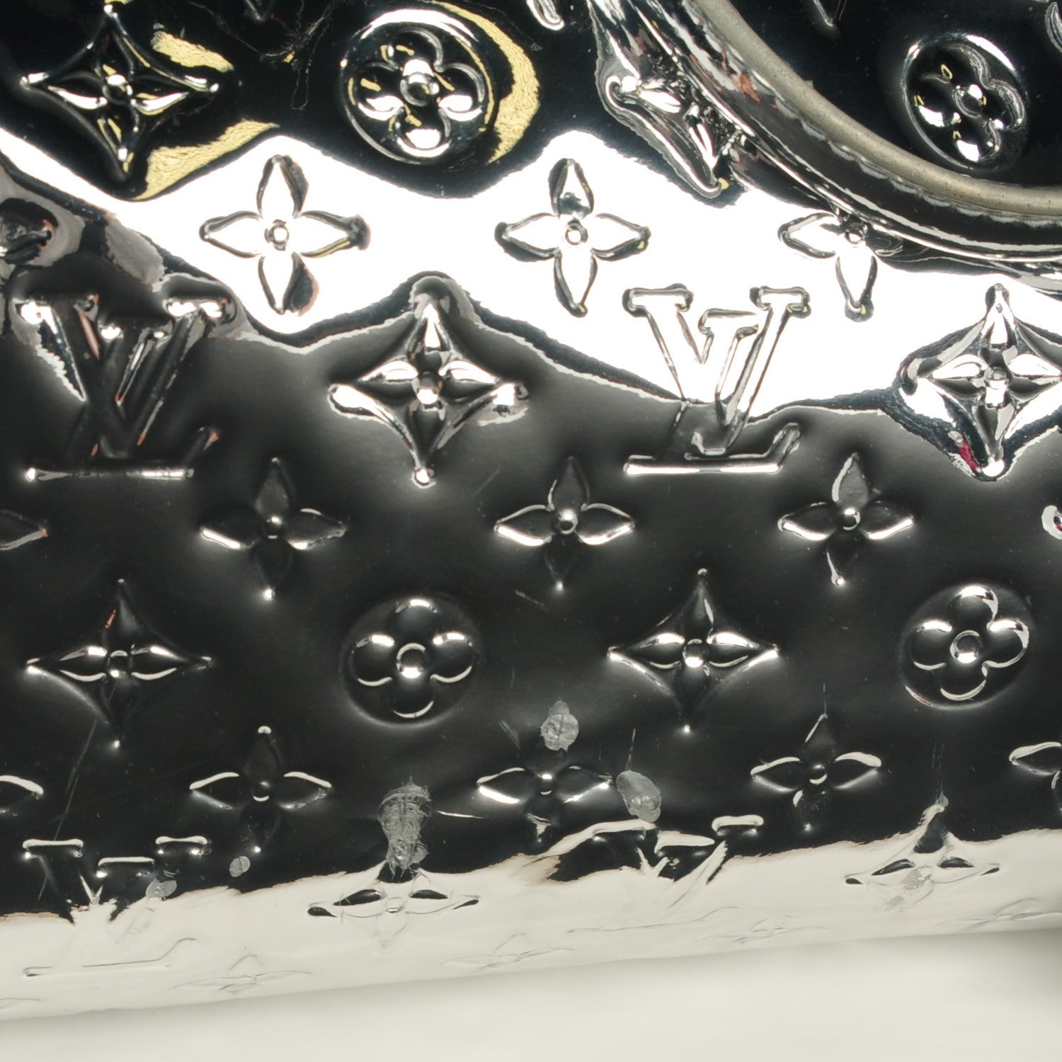 Louis Vuitton Monogram Miroir Speedy 30 Silver 5 of 13