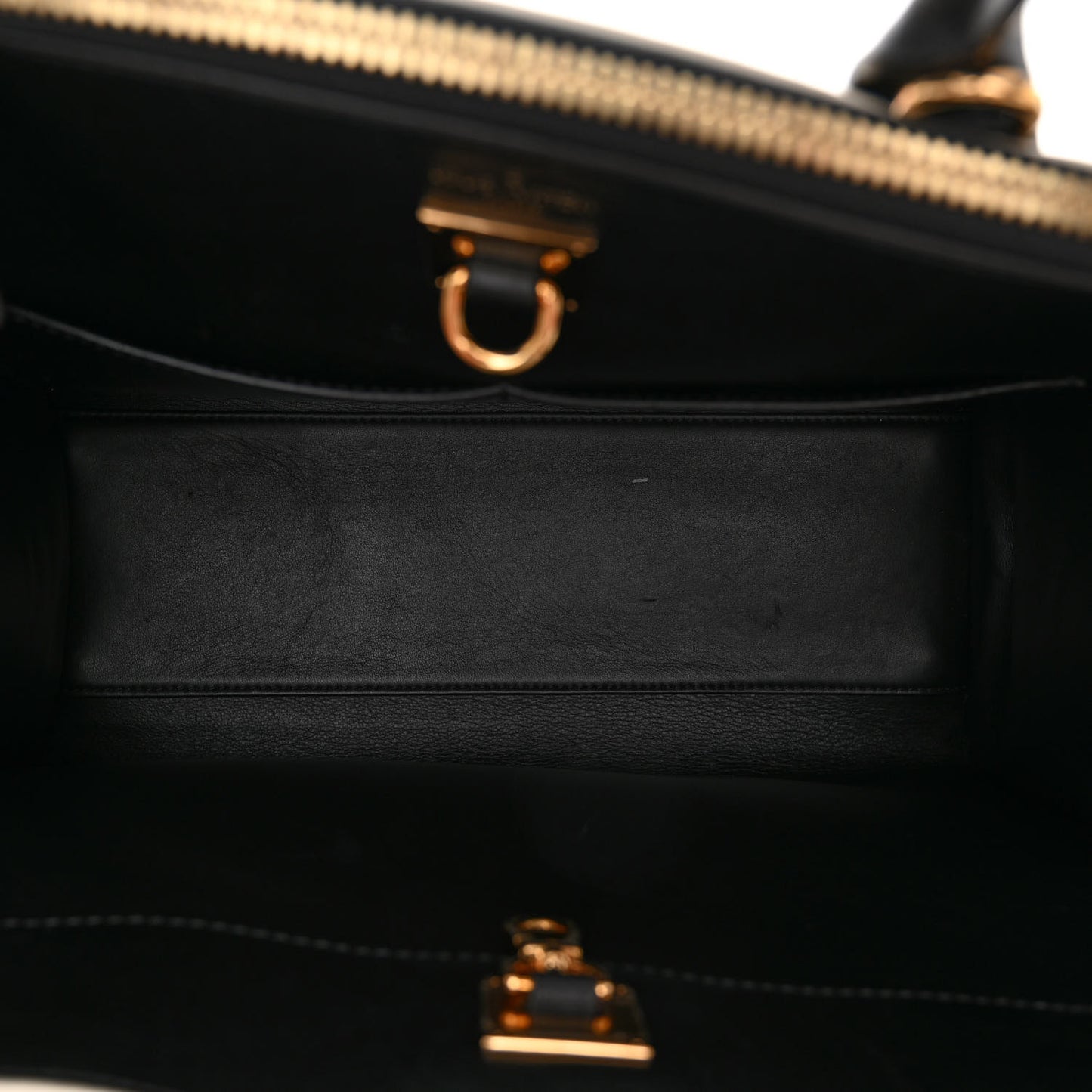 Calfskin Golden Light City Steamer MM Black