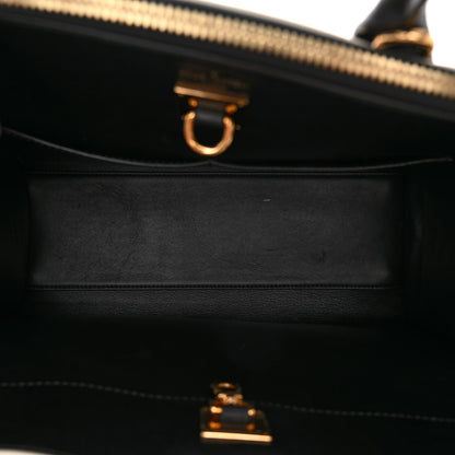 Louis Vuitton Calfskin Golden Light City Steamer MM Black 5 of 9
