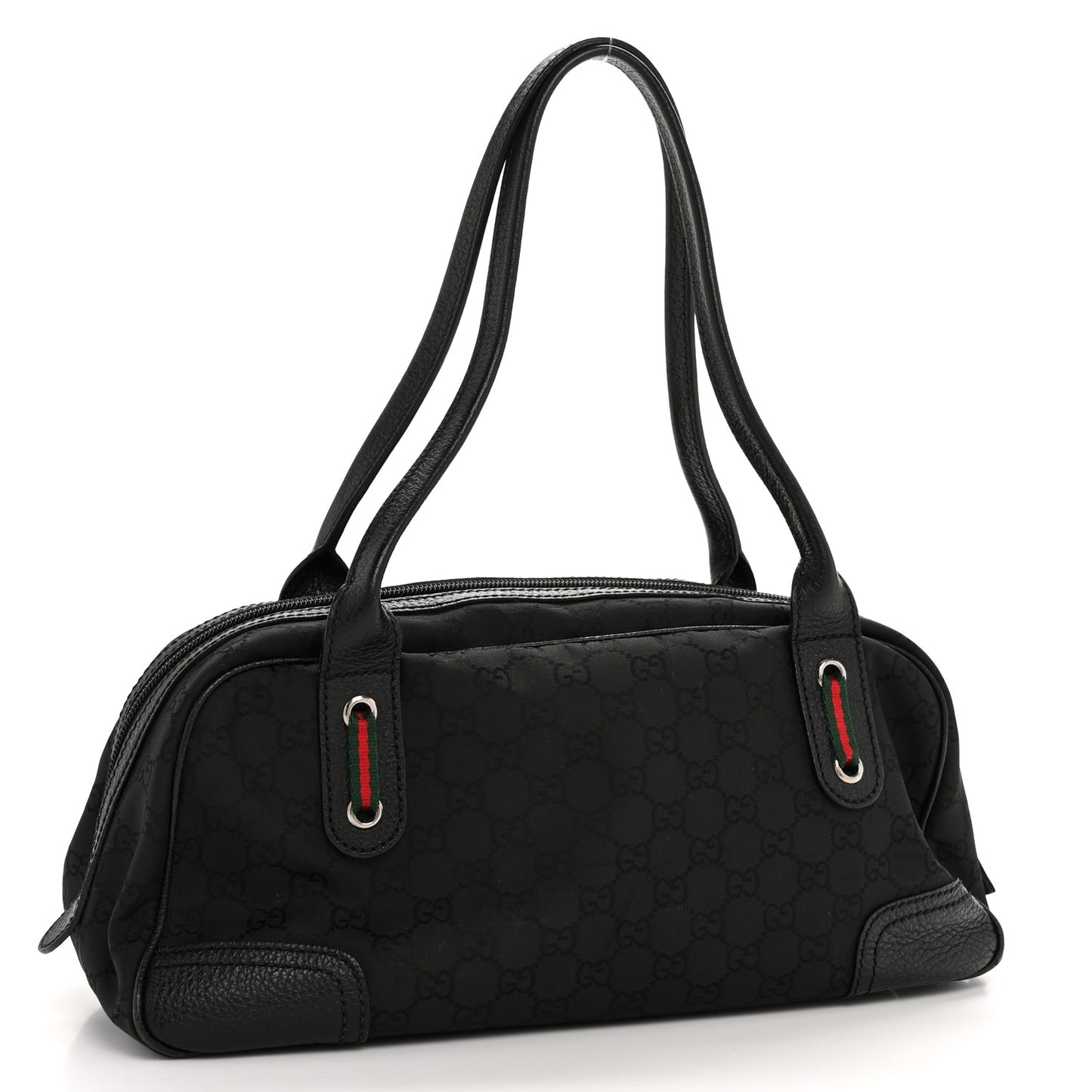 Canvas Monogram Web Princy Boston Black