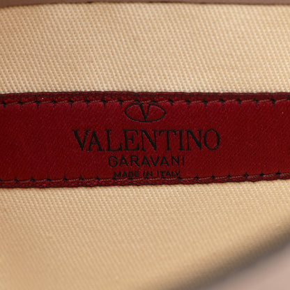 Valentino Garavani Vitello Monochrome Medium Rockstud Flip Lock Crossbody Bag Poudre 6 of 10