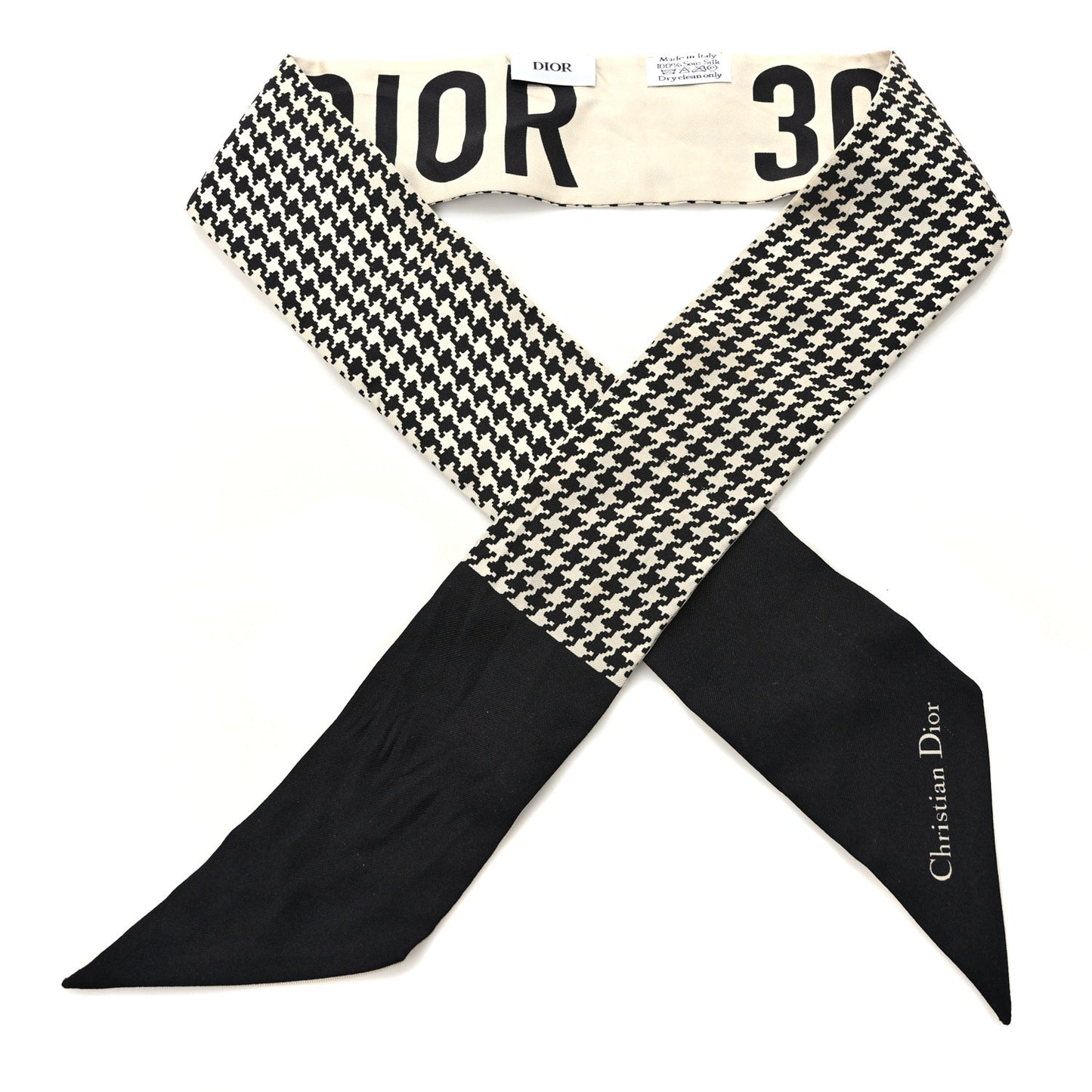 Silk 30 Montaigne Mitzah Scarf Black White