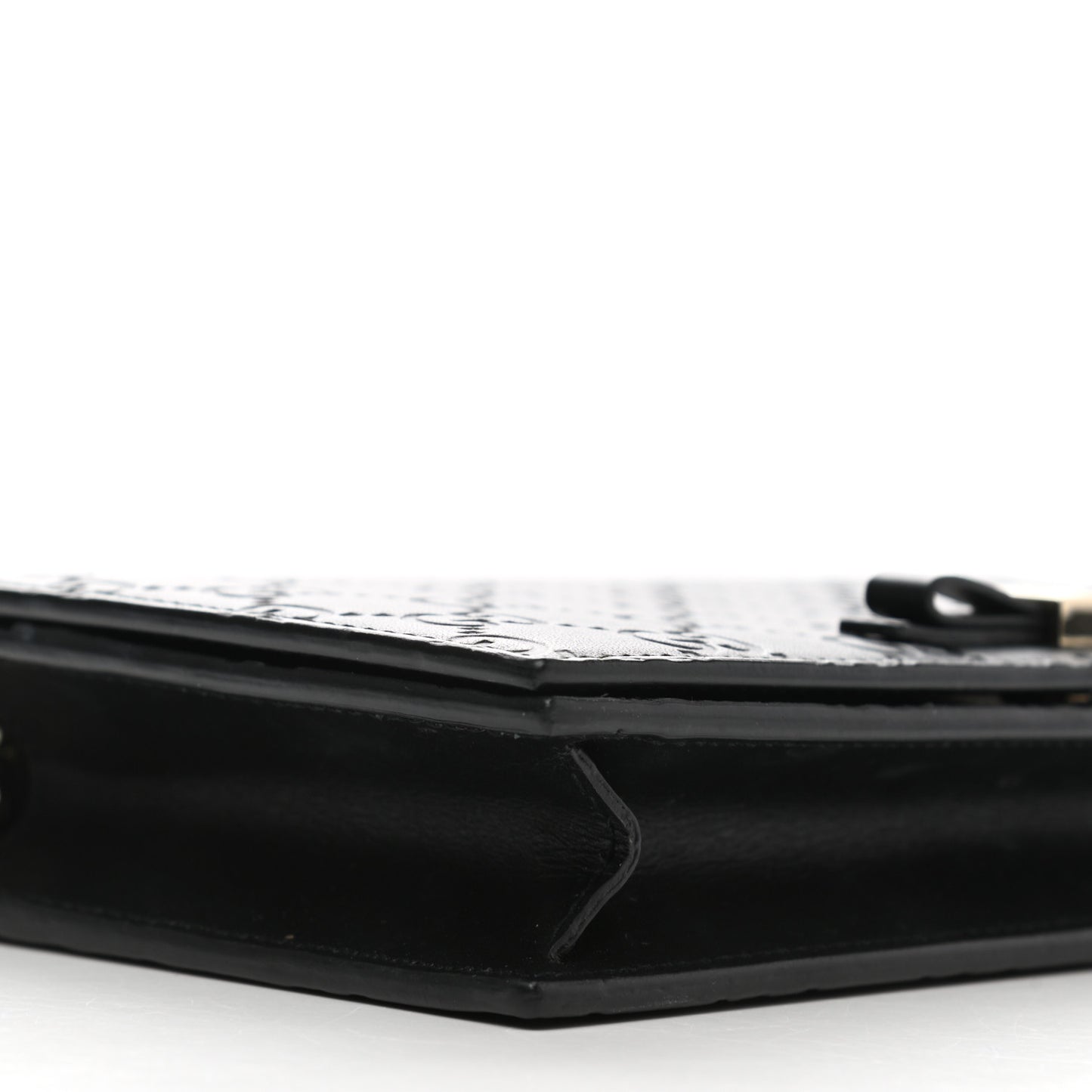 Guccissima Signature Bowy Chain Wallet Black