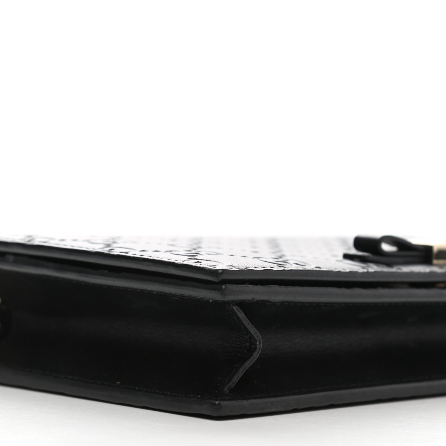 Gucci Guccissima Signature Bowy Chain Wallet Black 7 of 11
