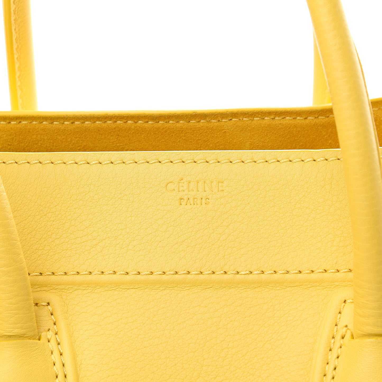 Supple Calfskin Medium Phantom Luggage Sun Yellow