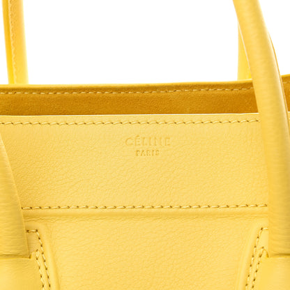 Celine Supple Calfskin Medium Phantom Luggage Sun Yellow 11 of 11