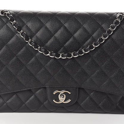 Chanel Caviar Quilted Maxi Double Flap Black 8 of 10