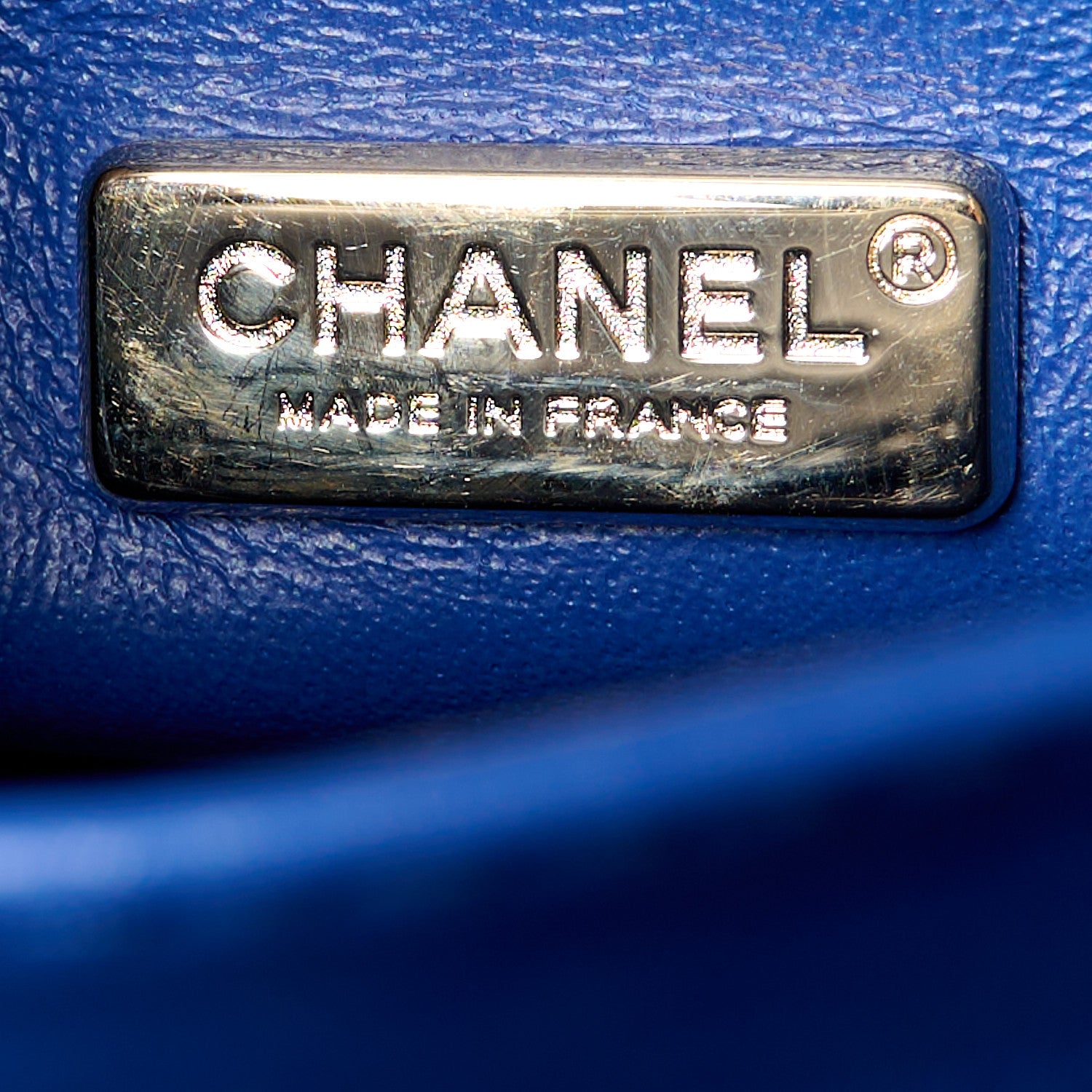 Chanel Snakeskin Small Braided Chic Flap Blue 7 of 11