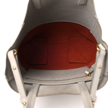 Celine Grained Calfskin Small Vertical Bi-Cabas Cream Red 7 of 28