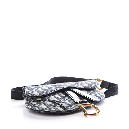 Christian Dior Oblique Saddle Belt Bag Blue 3 of 10
