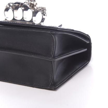 Alexander McQueen Denim Small Jeweled Knuckle Satchel Dark Denim 11 of 11