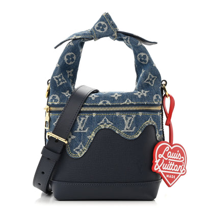 Louis Vuitton X NIGO Taurillon Monogram Denim Japanese Cruiser Blue 1 of 10