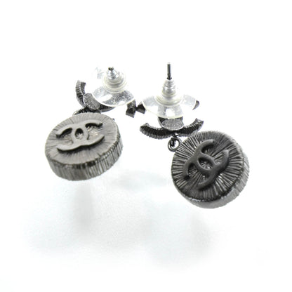 Chanel Crystal Baguette CC Dangle Earrings 2 of 4