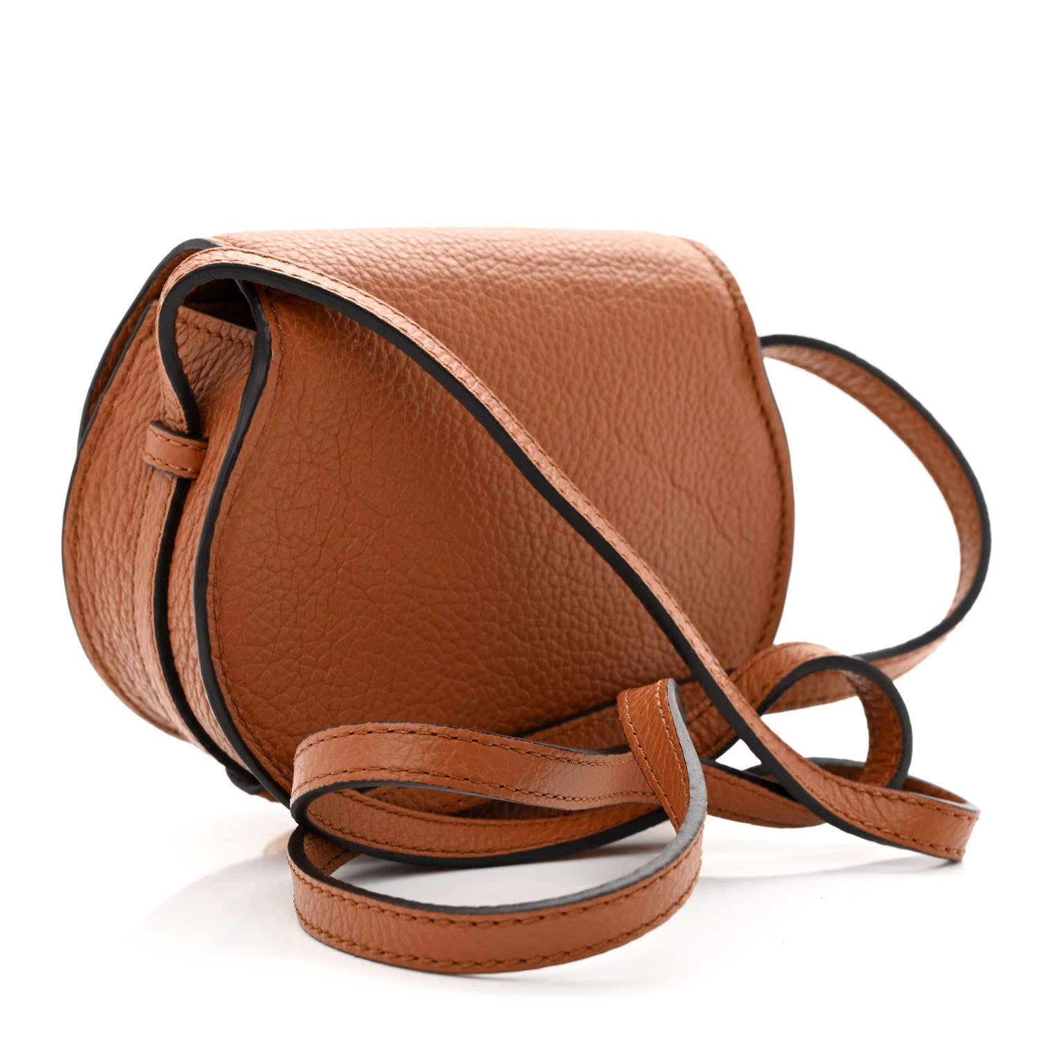 Chloe Calfskin Nano Marcie Saddle Bag Tan 2 of 11