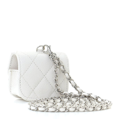 Chanel Caviar Quilted Airpods Pro Case White 3 of 11