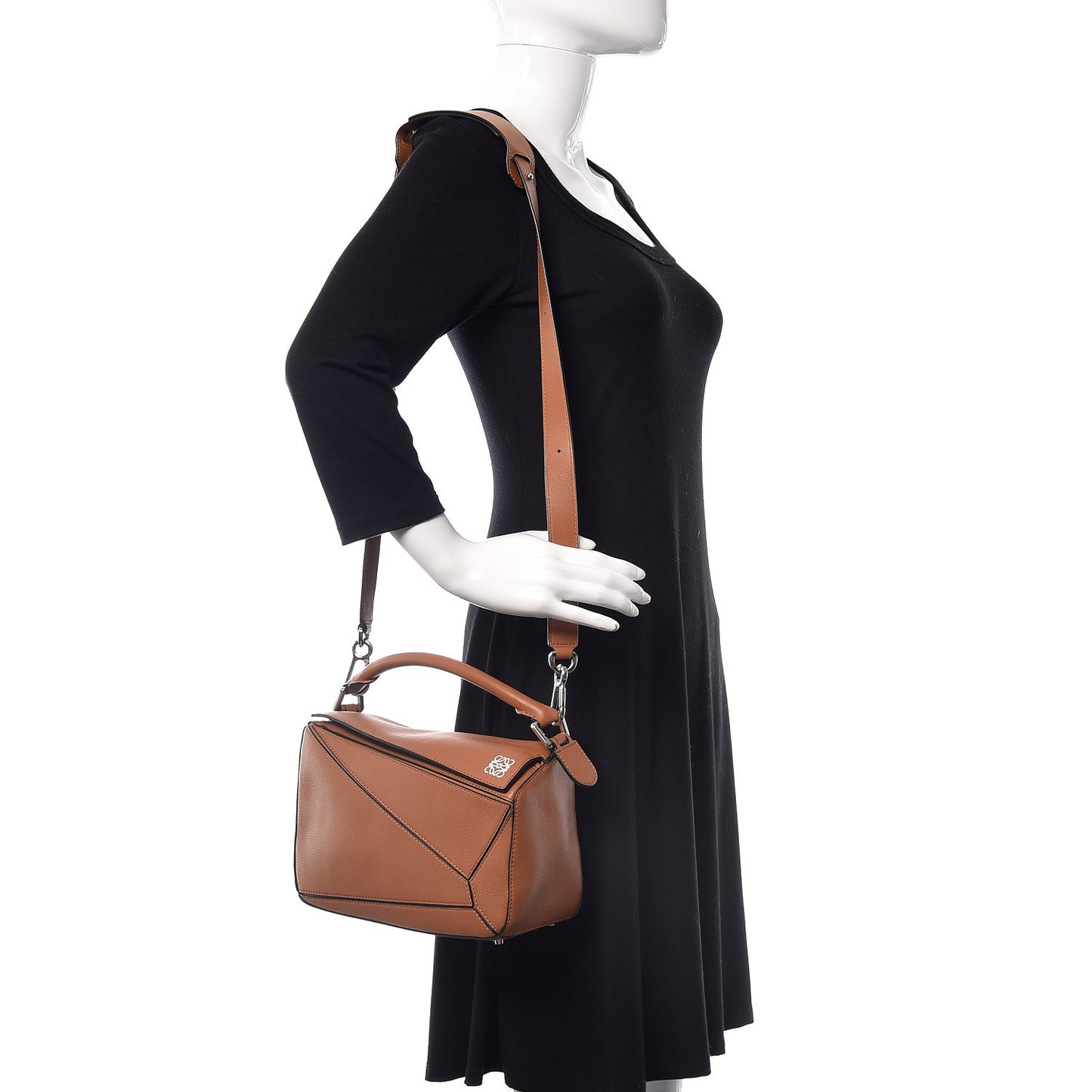 Calfskin Small Puzzle Bag Tan