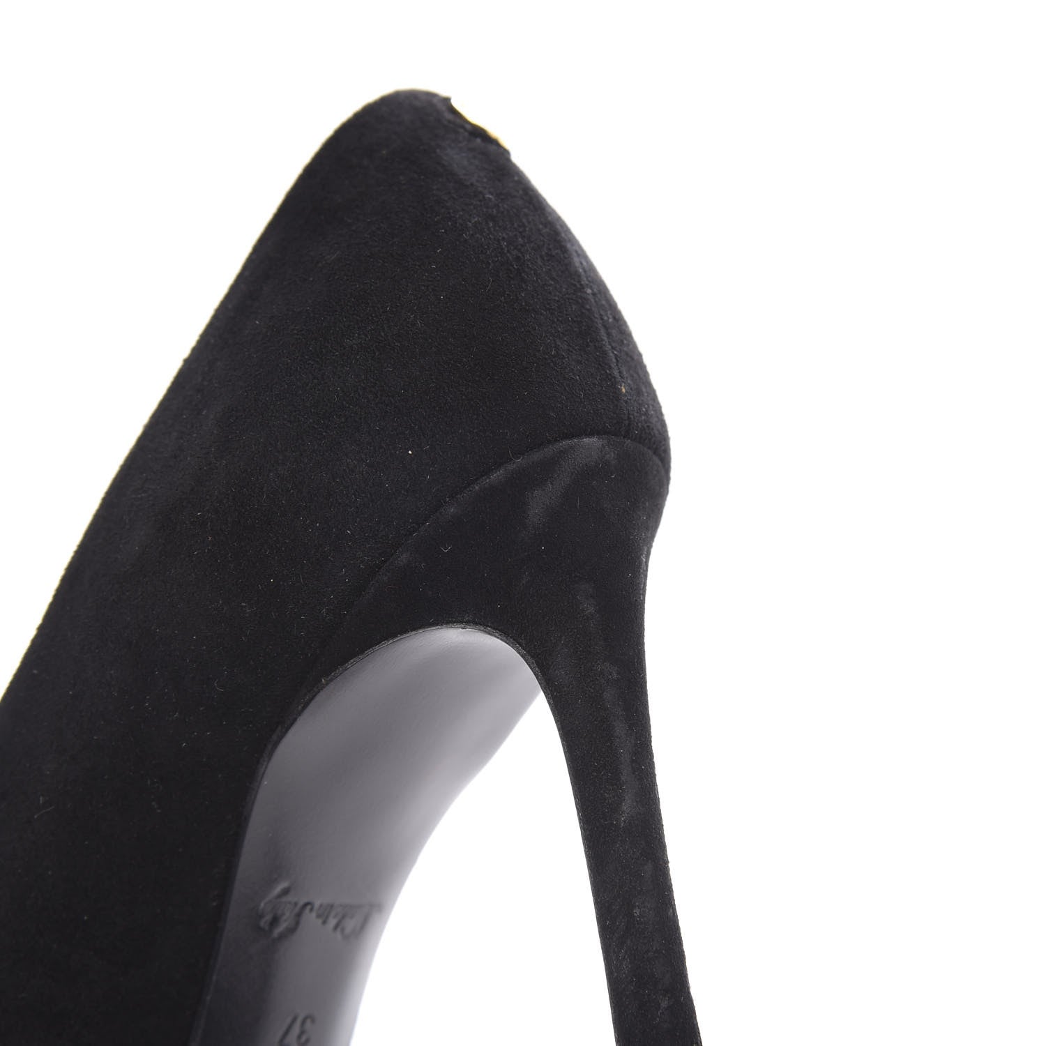 Louis Vuitton Suede Rendez Vous Pumps 37 Black 8 of 10