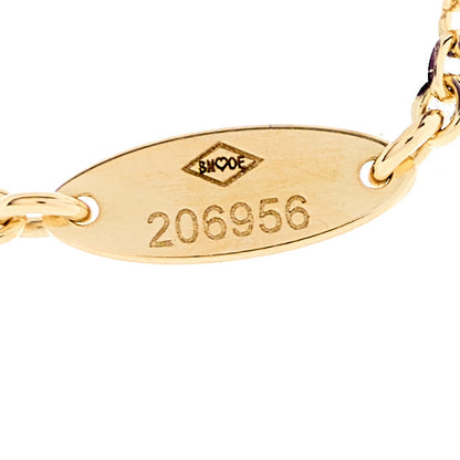 Christian Dior 18K Rose Gold Diamond Mother of Pearl Rose Des Vents Necklace 5 of 6