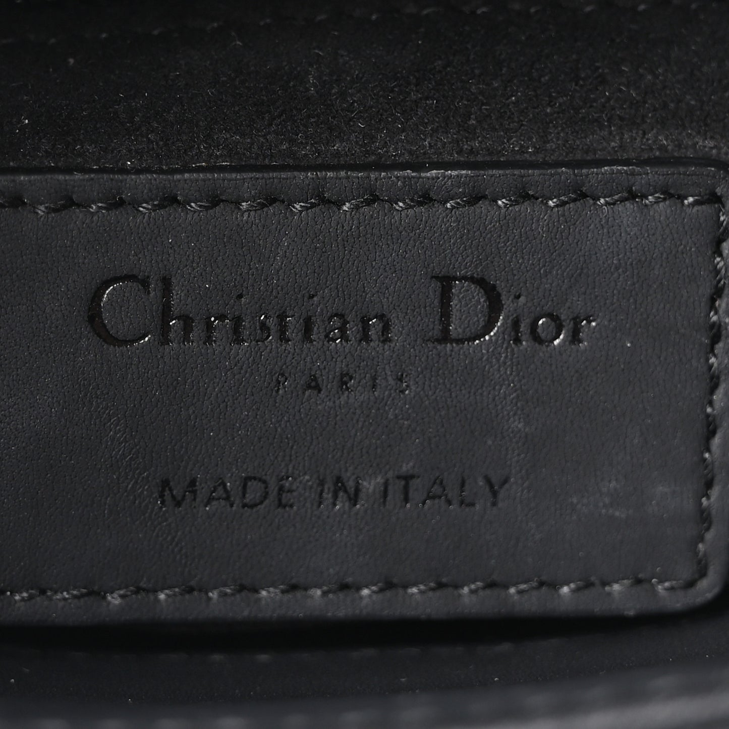 Ultra Matte Calfskin Cannage Mini Lady Dior Black