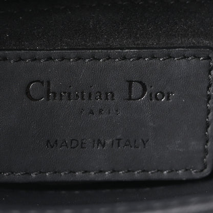 Christian Dior Ultra Matte Calfskin Cannage Mini Lady Dior Black 6 of 10