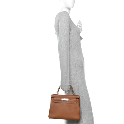 Hermes Togo Kelly Retourne 28 Gold 2 of 11