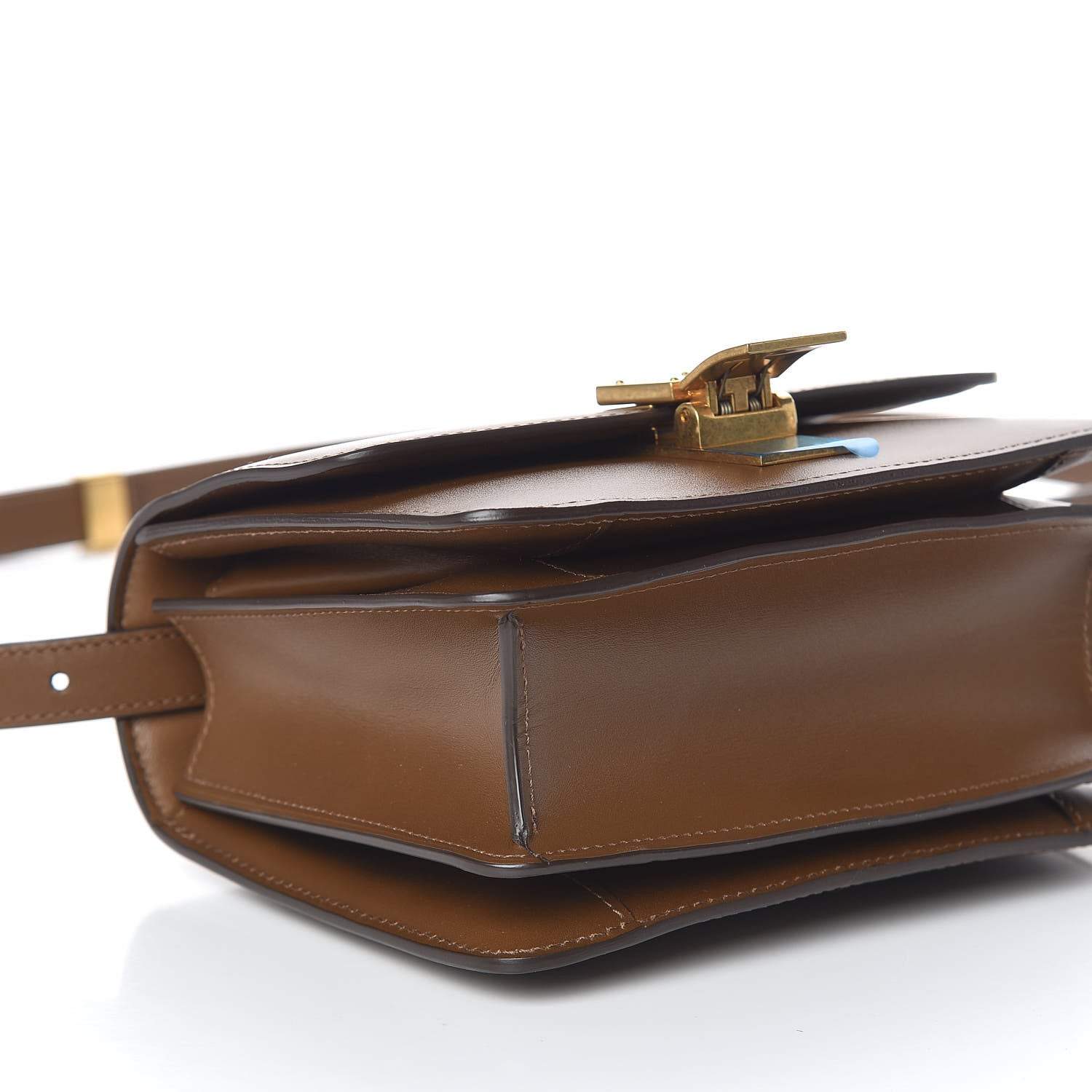 Celine Box Calfskin Small Classic Box Flap Bag Camel 9 of 10