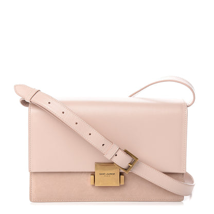 Saint Laurent Smooth Calfskin Suede Medium Bellechasse Bag Marble Pink 1 of 9