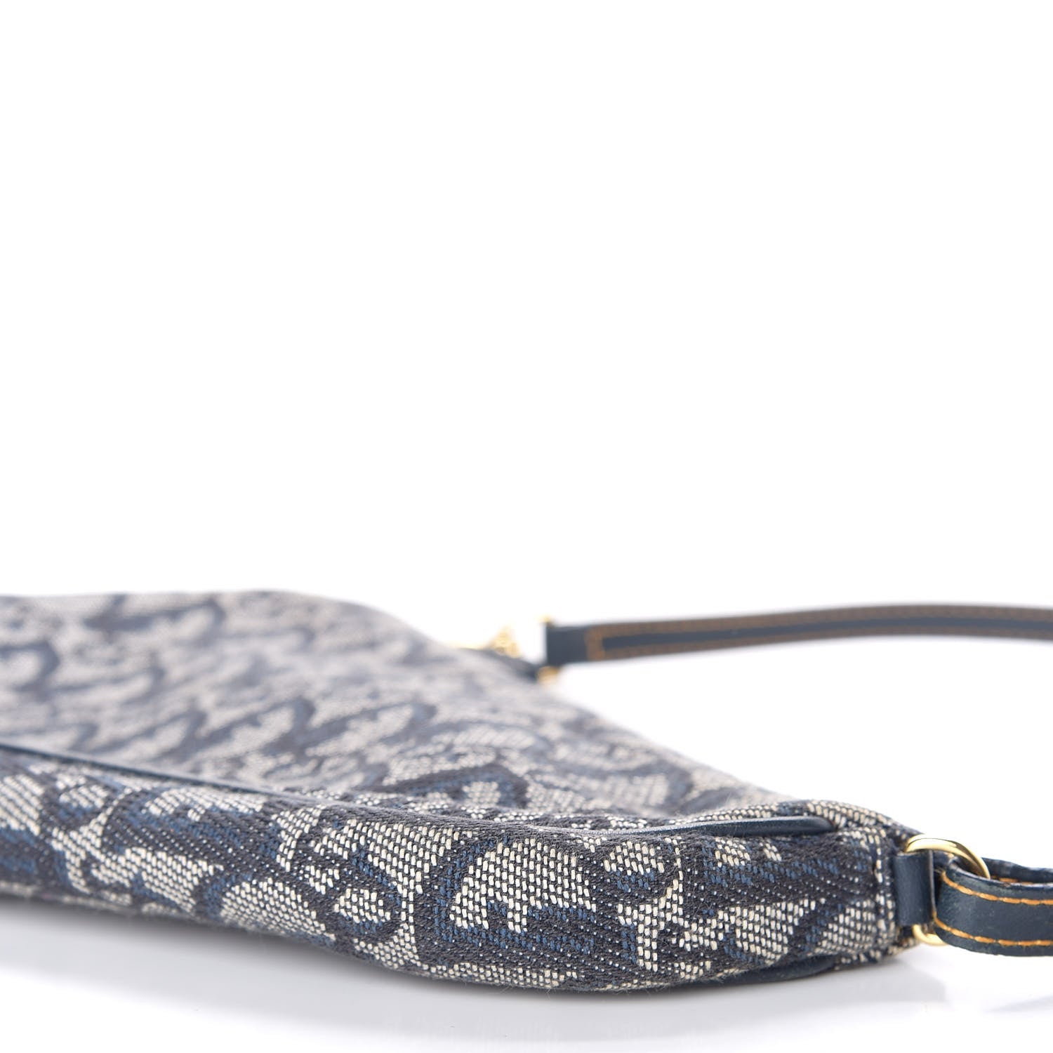 Christian Dior Monogram Mini Saddle Pochette Navy 7 of 9
