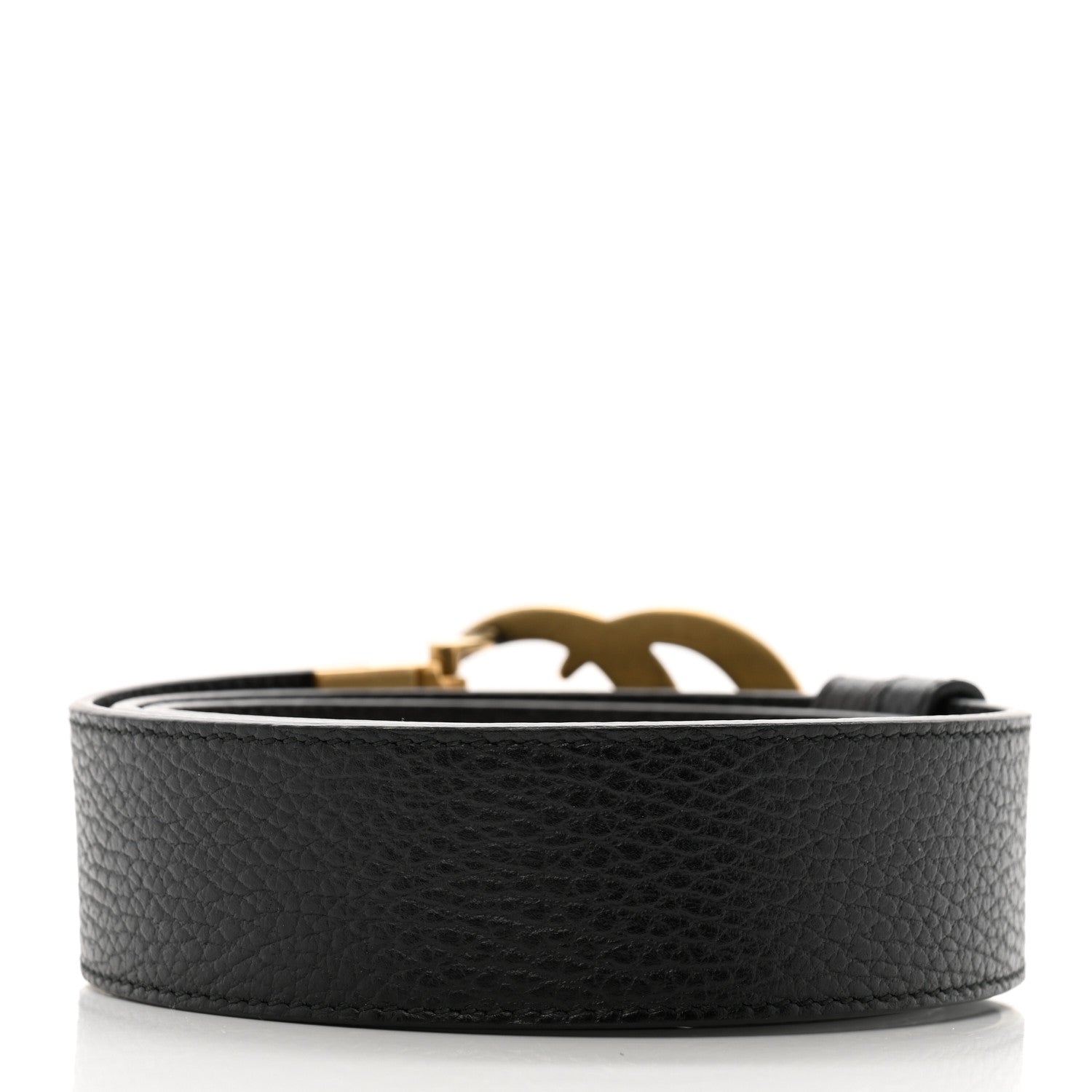 Gucci Calfskin Double G Reversible 37mm Belt 85 34 Black Cocoa 2 of 7