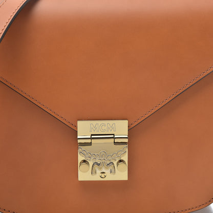 MCM Calfskin Patricia Small Crossbody Bag Cognac 9 of 11