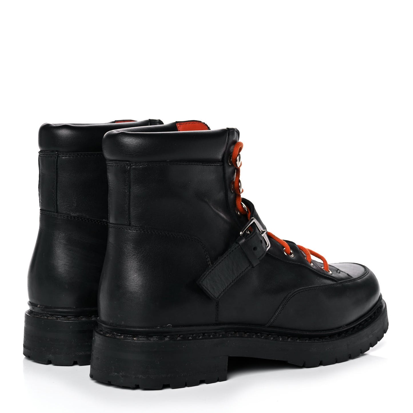 Calfskin Womens Hiking Boots 38.5 Black