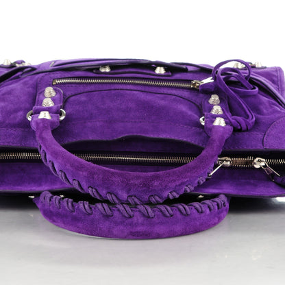 Balenciaga Baby Daim Suede Giant 12 Silver Hardware City Ultraviolet 5 of 8
