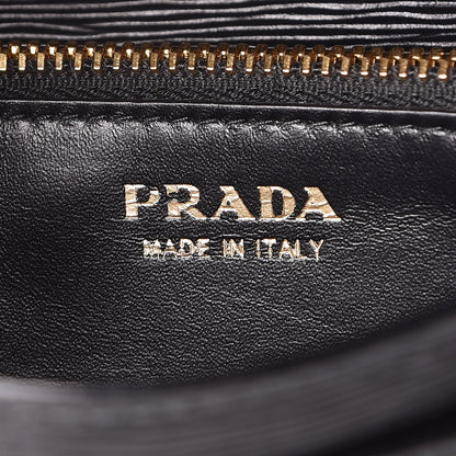 Prada Vitello Move Continental Wristlet Wallet Black 8 of 9