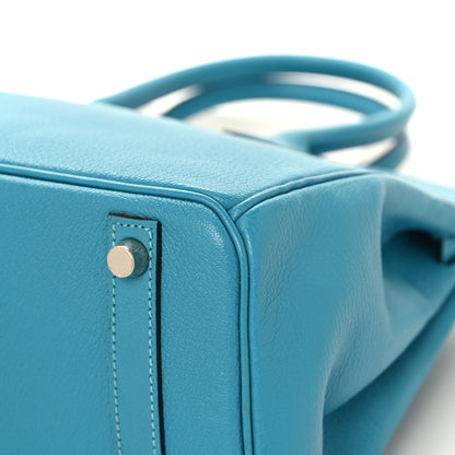 Hermes Chevre de Coromandel Birkin 30 Turquoise 12 of 13