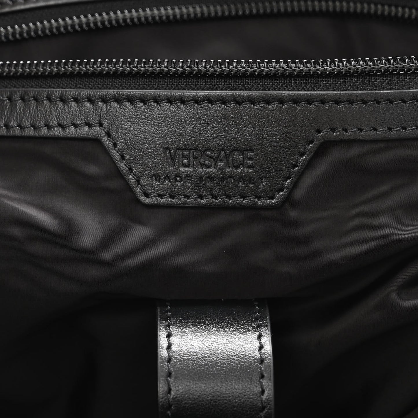 Nylon Greca Buckle Hobo Black