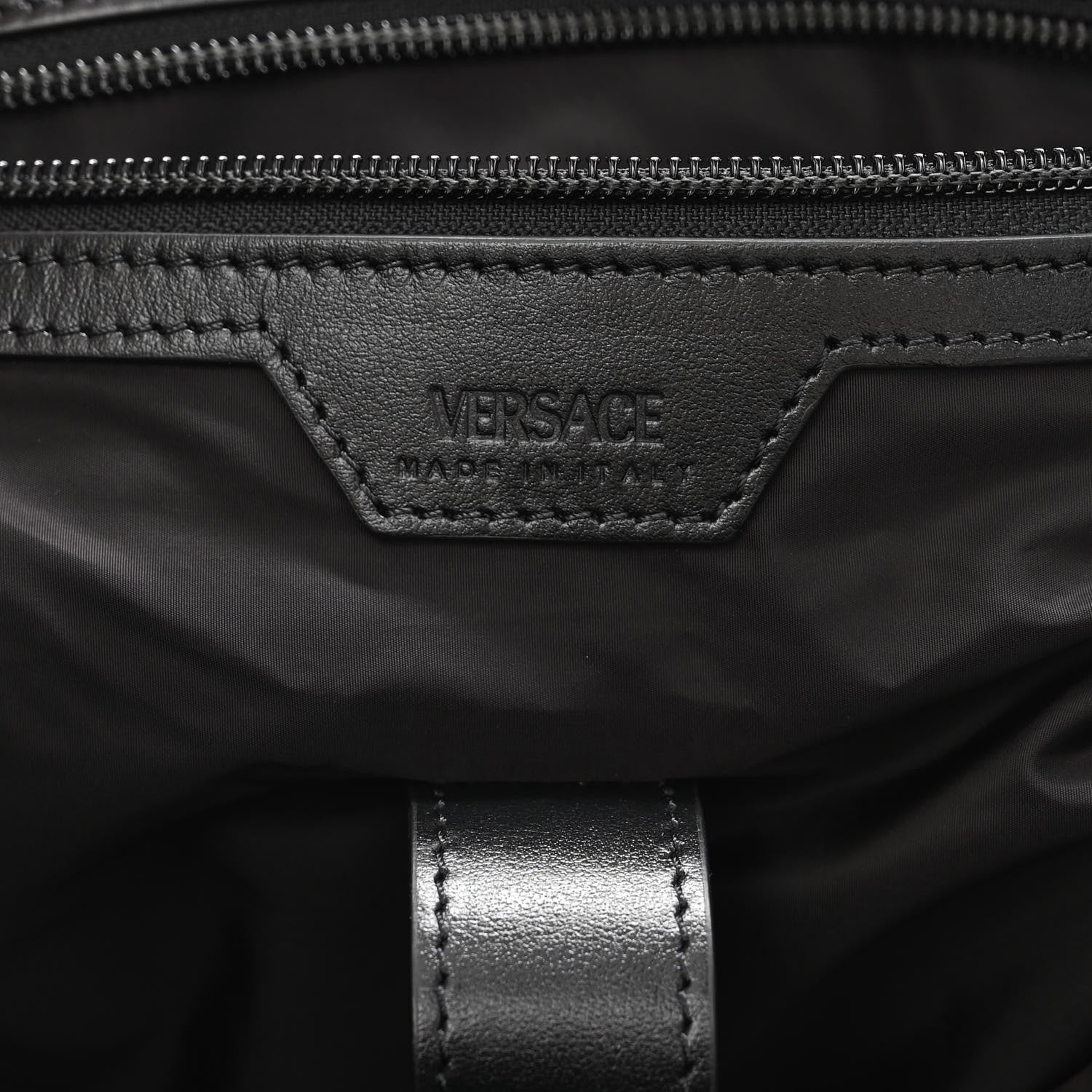 Versace Nylon Greca Buckle Hobo Black 6 of 10