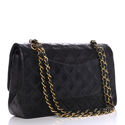 Chanel Lambskin Quilted Medium Double Flap Black 2 of 4