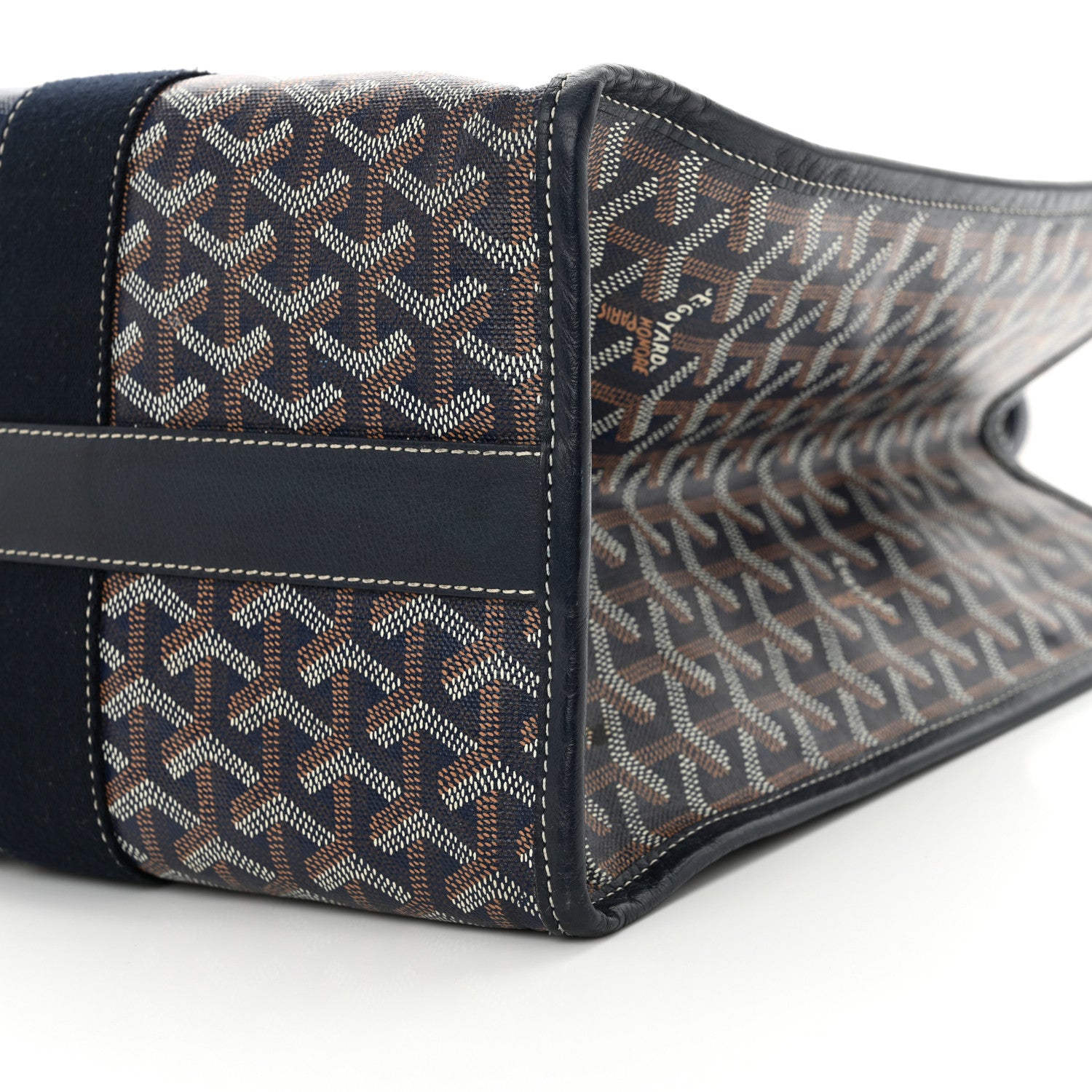 Goyard Goyardine Villette Tote Blue 10 of 14