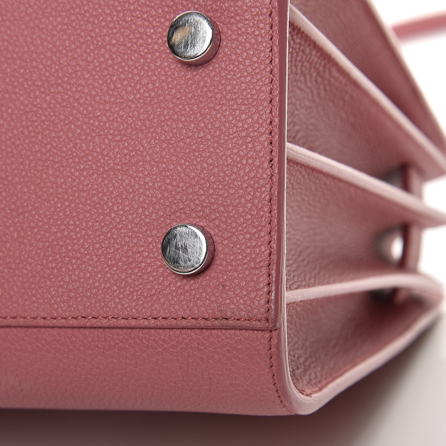 Saint Laurent Grained Calfskin Baby Sac De Jour Dark Rose 9 of 12