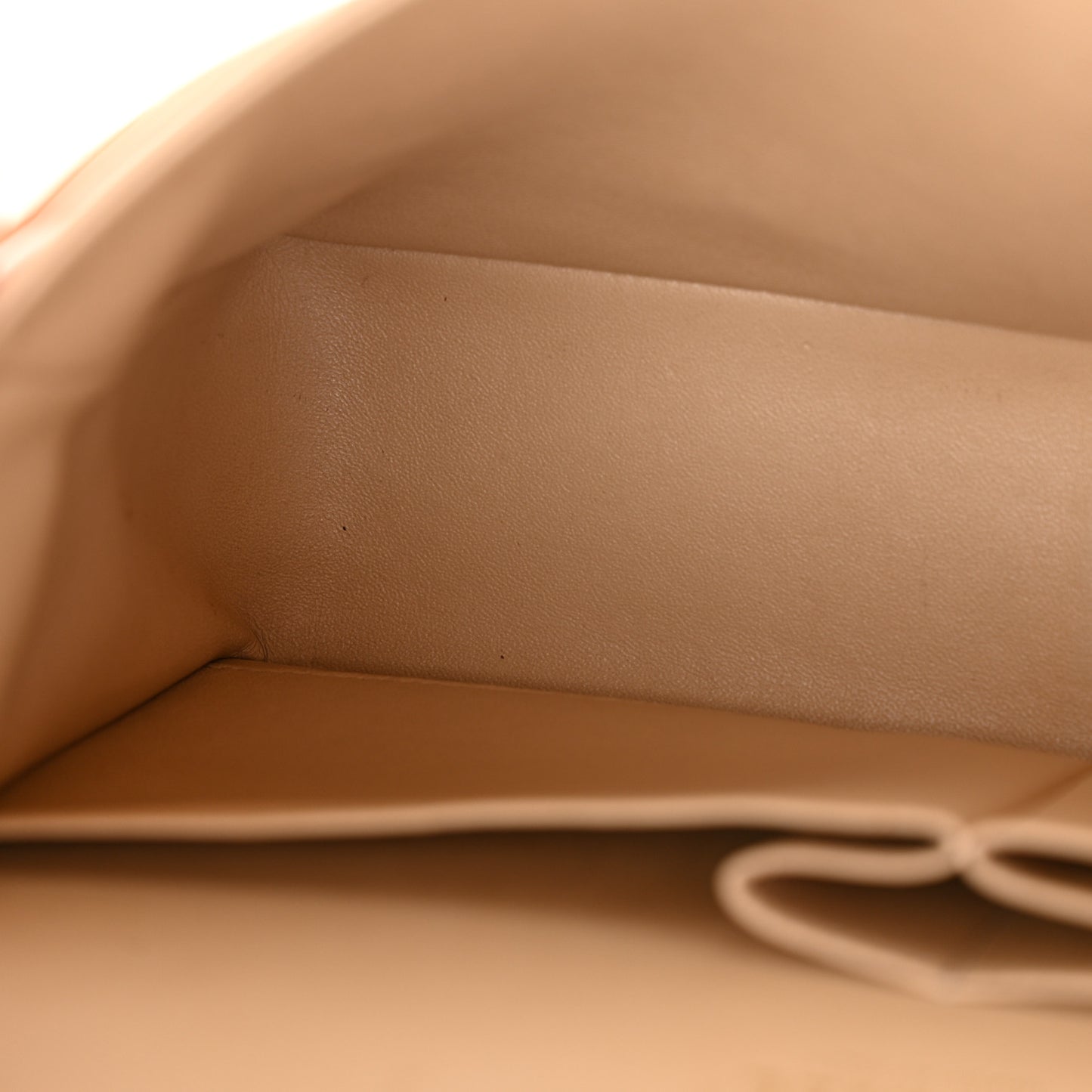 Lambskin Quilted Jumbo Double Flap Beige