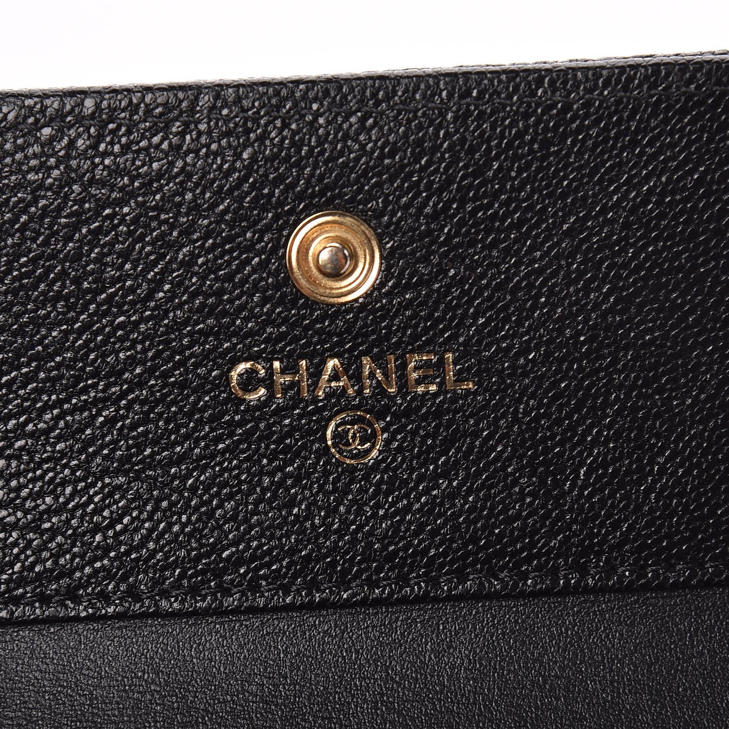Chanel Caviar Quilted Compact Boy Wallet Black 6 of 11