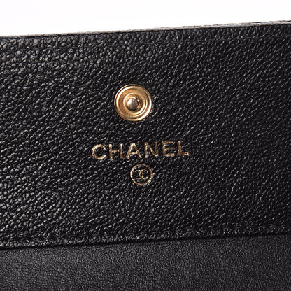 Chanel Caviar Quilted Compact Boy Wallet Black 6 of 11