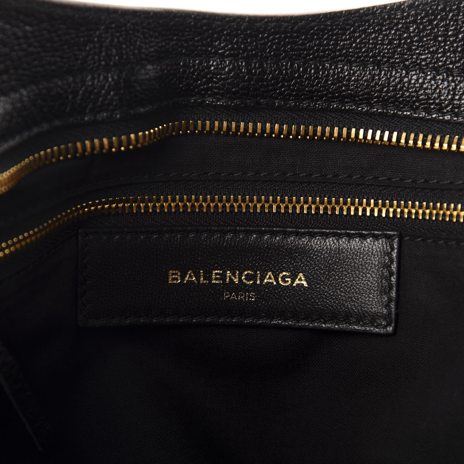 Balenciaga Chevre Gold Metallic Edge Hardware City Black 8 of 10