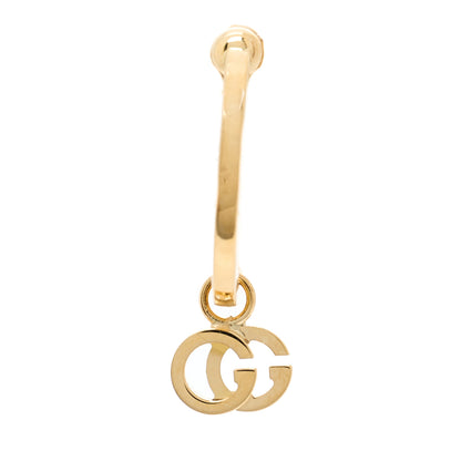 Gucci 18K Yellow Gold Running G Single Clip On Earring 1 of 5